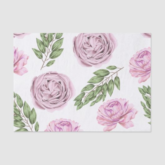 Papier voor roze en Paarse Floral (Voorkant)