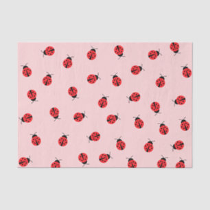 Papier voor roze ladybug