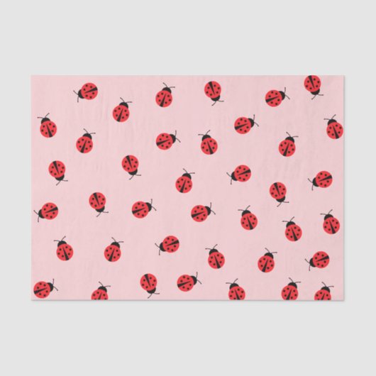 Papier voor roze ladybug (Voorkant)
