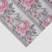 Papier voor roze roze dame | Grijs (Detail)