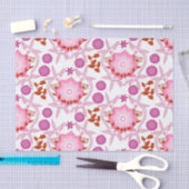 Papier voor roze tuinkleding (Craft)