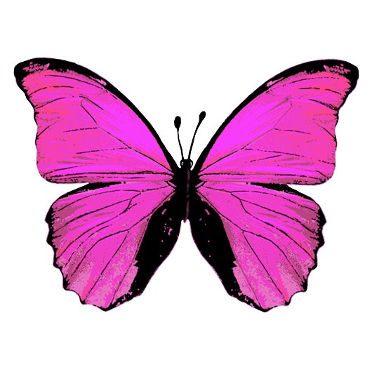 Papier voor roze vlinder