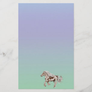 Papier voor schrijfpapier van verf-paarden