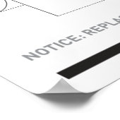 Papier voor toiletten poster (Hoek)