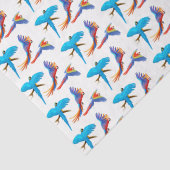 Papier voor Tropische Macaw Parrots (Detail)