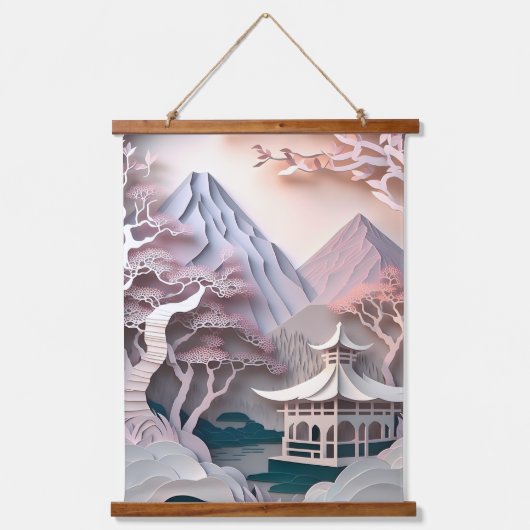 Papier voor tuinbouw in paviljoen hangend wandkleed (Voorkant)