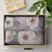 Papier voor vintagemusie en bloemen (Geschenk)