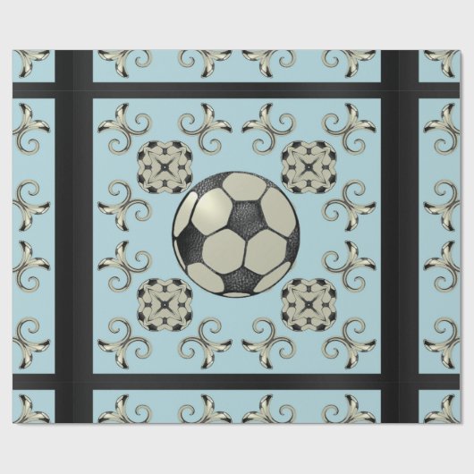 Papier voor voetbal plakbandBaby Blue 2 (Vlak)
