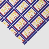 Papier voor vredes- en Joy-weefsel (Detail)