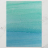 Papier voor waterverf van Aqua blue (Achterkant)