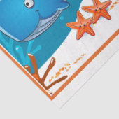 Papier voor weefselrestanten van watervis (Detail)