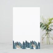 Papier voor winterbosbenodigdheden (Staand voorkant)