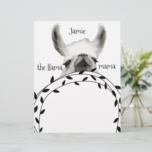 Papier Vos blocs-notes Lama Maman (Debout devant)