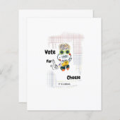 Papier Vote pour le fromage (Devant / Derrière)