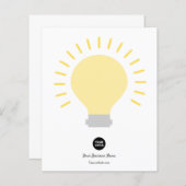 Papier Votre ampoule Logo Light (Devant / Derrière)