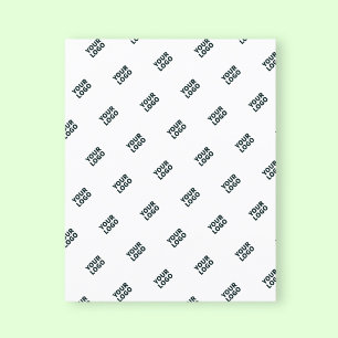 Papier Votre logo simple logo répétitif   Blanc