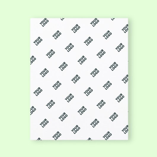 Papier Votre logo simple logo répétitif | Blanc