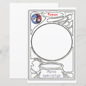 Papier Votre Symbole gribouillant sur le code de but (Devant / Derrière)