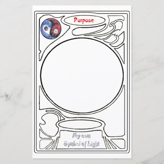 Papier Votre Symbole gribouillant sur le code de but (Devant)
