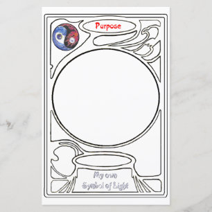 Papier Votre Symbole gribouillant sur le code de but
