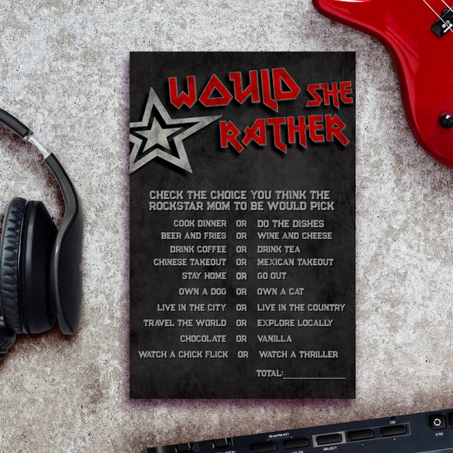 Papier Voudrait-elle - Née à Rock (Créateur téléchargé)