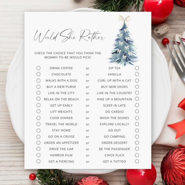 Papier Voudrait-Elle Plutôt Baby shower Jeu (Créateur téléchargé)