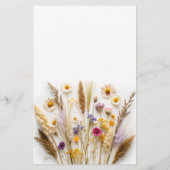 Papier Voudrait-Elle Plutôt Fête des mariées Fleur sauvag (Dos)