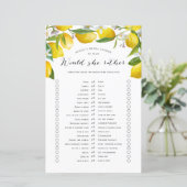 Papier Voudrait-elle plutôt, Jeux de douche nuptiale Lemo (Debout devant)