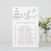 Papier Voudrait-elle plutôt le jeu de douche de la mariée (Debout devant)