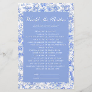 Papier Voudrait-Elle Plutôt Mignonner Quelque Chose Blue