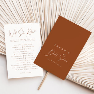 Papier Voudrait-Elle Plutôt Terracotta Fête des mariées J