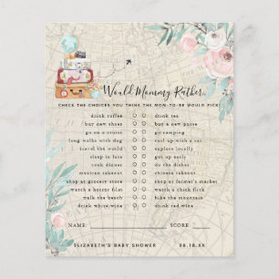 Papier Voudrait Maman Plutôt   Jeu Baby shower