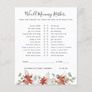 Papier Voudrait Maman Plutôt Jeu Baby shower