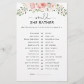 Papier Voulait-elle plutôt le jeu de douche nuptiale (Devant)