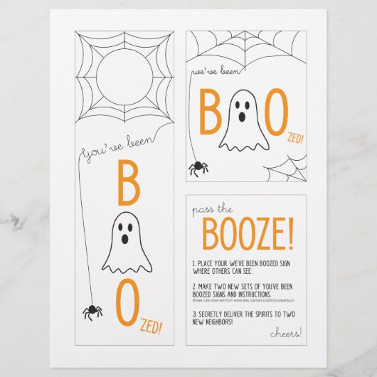 Papier Vous avez été Boozed Kit (Devant)