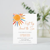 Papier Voyage budget autour du soleil 1er anniversaire In (Debout devant)