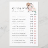 Papier Voyage Fête des mariées de valise rose Devinez Qui (Devant)