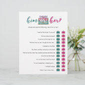 Papier Voyager jeu de douche nuptiale // Pink Turquoise L (Debout devant)