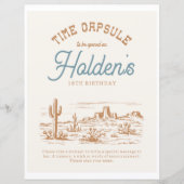 Papier Voyant 8 x 10 Cowboy Temps (Devant)