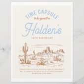 Papier Voyant 8 x 10 Cowboy Temps (Devant)