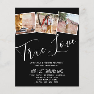 Papier Vrai Amour ENGAGEMENT Partie Invitations Enregistr