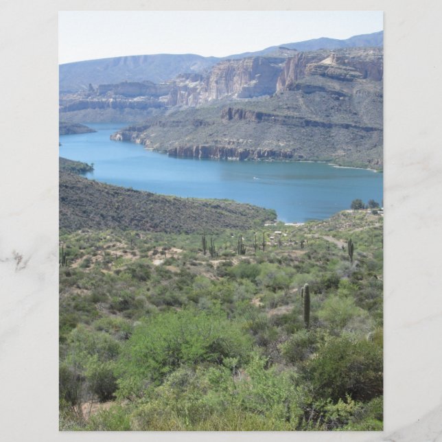Papier Vue du lac Apache (Devant)