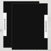 Papier Vue globale | Diviseur de présentation | Noir (Devant / Derrière)