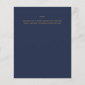 Papier WALIMA Budget Marine Blue Gold Mariage bilingue (Dos)