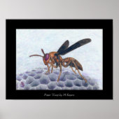 Papier wasp-art afdrukken poster (Voorkant)