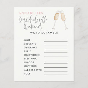 Papier watercolor bachelorette cocktails partie