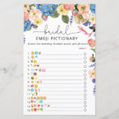 Papier Watercolor Hydrangea Floral Fête des mariées Jeu (Devant)