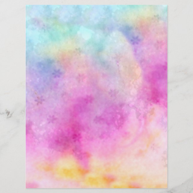 Papier Watercolor painted rice paper (Devant)