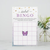Papier Watercolor Purple Butple Fête des mariées Jeu (Debout devant)
