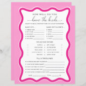 Papier Wave Pink Comment Bien Connaissez-Vous Le Jeu De M (Devant / Derrière)